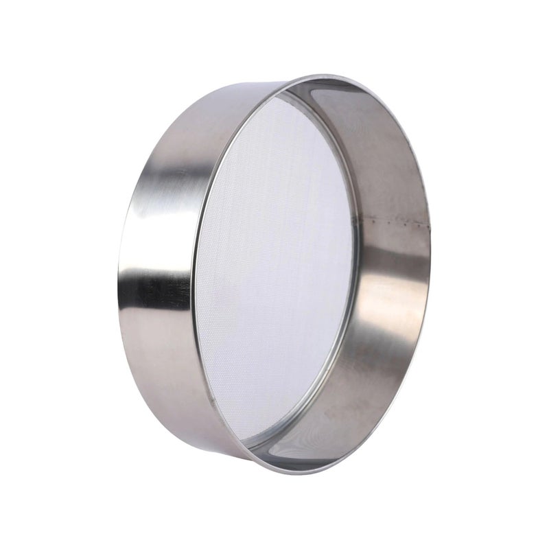 السيف هوم منخل مطبخ 24 سم، ستانلس ستيل مقاوم للصدأ، شبكة نخل دقيقة، تصميم دائري بإطار مرتفع – فضي - Image 3