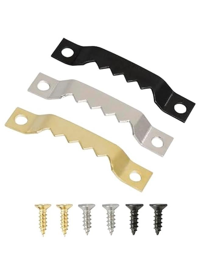 Arabest Small Sawtooth Picture Hangers with Screws - 50 Pack, Picture Hanging Hooks Perfect for Hanging Photo Frames, Canvas, Artwork, Paintings and More  - Image 1