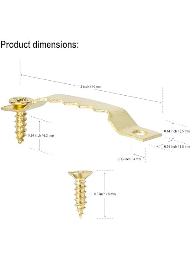 Arabest Small Sawtooth Picture Hangers with Screws - 50 Pack, Picture Hanging Hooks Perfect for Hanging Photo Frames, Canvas, Artwork, Paintings and More  - Image 2