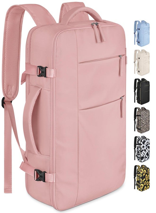 Capolo Travel Backpack for Women Men Waterproof Laptop Backpack Airlines Approved Carry On Backpack Bag Computer Bookbag for Business, Work, Traveling Fits 17 Inch Laptop(Pink) - Image 1