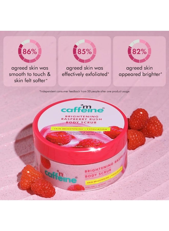 إم كافيين مقشر الجسم بالتوت والكافيين | إزالة السمرة | AHAs - حمض اللاكتيك والجليكوليك، النياسيناميد | غني بفيتامين C لبشرة أكثر إشراقًا ونعومة | إزالة الجلد الجاف والميت | رائحة التوت والفواكه - 175 جم - Image 4