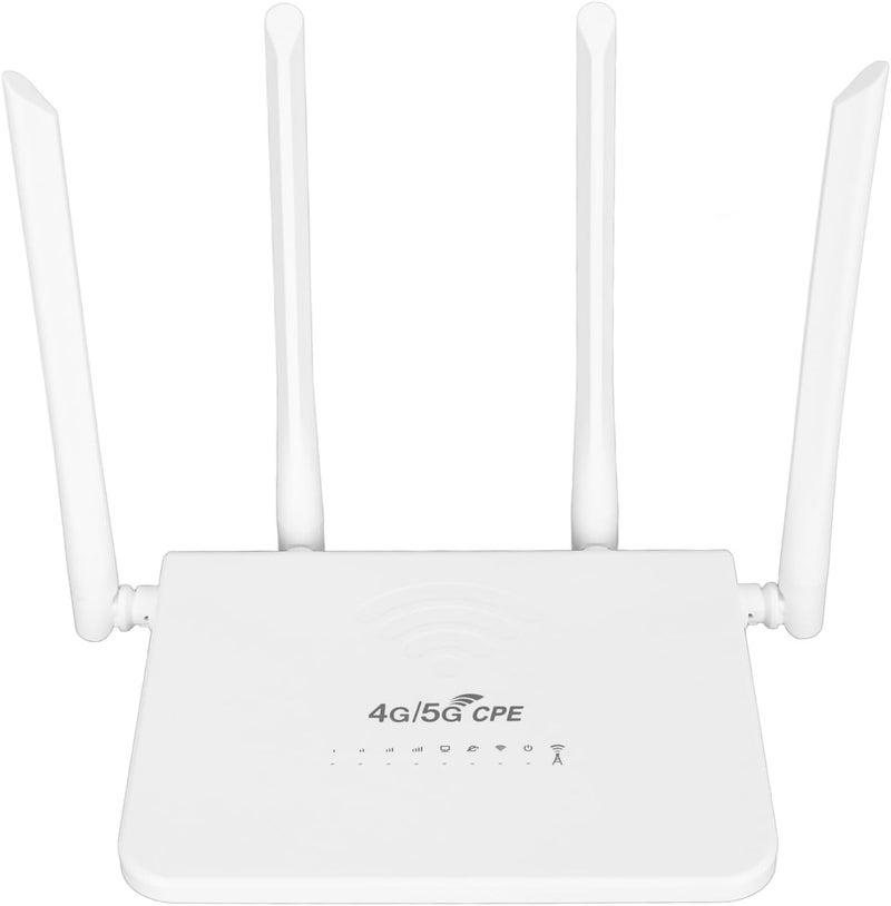كلاراكو جهاز توجيه مودم 4G LTE مفتوح مع فتحة بطاقة SIM، جهاز توجيه واي فاي بسرعة 300 ميجابت في الثانية مع هوائيات عالية الكسب 5 ديسيبل، نقطة اتصال واي فاي محمولة متصلة بما يصل إلى 20 جهازًا، التوصيل والتشغيل (قابس الولايات المتحدة) - Image 1