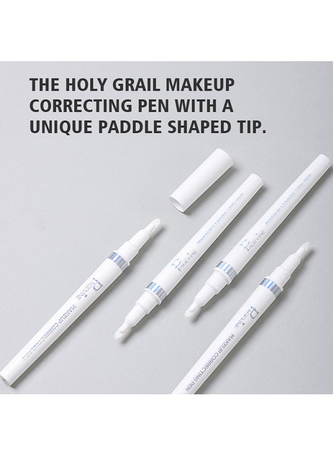 PAGE VINE Makeup Correcting Pen,Eye Corrector Pen Remover Stick Wash Free Quick Correction Lipstick Eyeliner Smudged Easy-to Use & Travel-Friendly Cleansing Pencil - Image 4