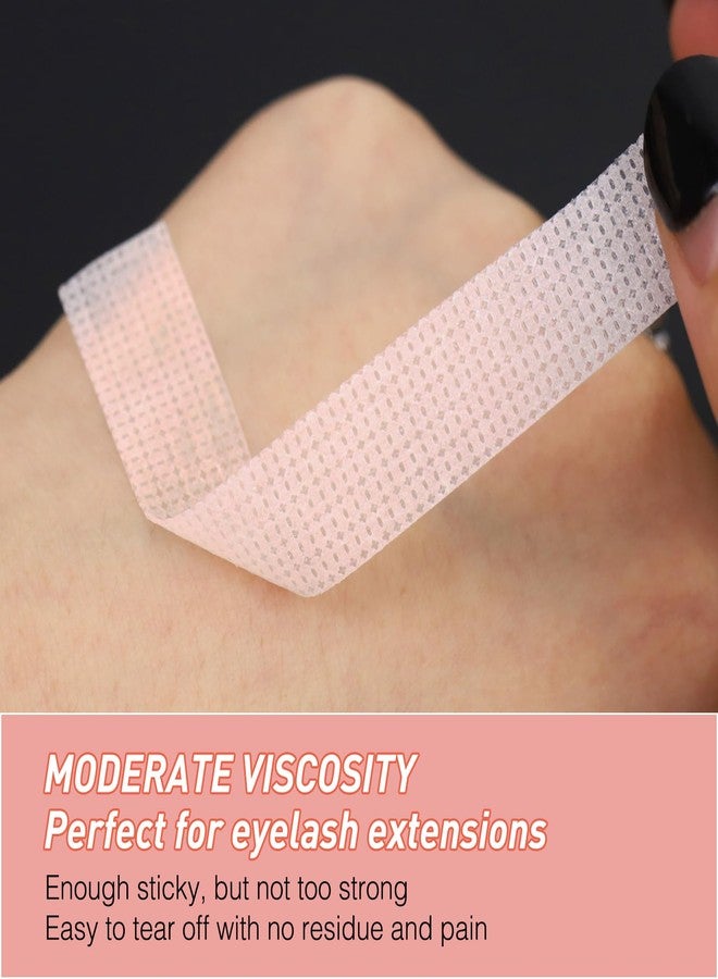 MERETON Lash Tape for Eyelash Extensions - Silicone Gel Eyelash Tape Eyelash Extension Tape for Sensitive Skin Pain Free Removal Breathable Micro Eyelash Extension Supplies（0.49in x 3.94yd，5Rolls Pink） - Image 3