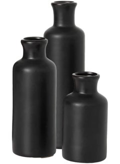 Garlo Ceramic vase set, modern home decor, decorative vase, suitable for kitchen, bedroom, office, living room, bathroom, as well as shelf decoration, table decoration, small vase  - Image 1