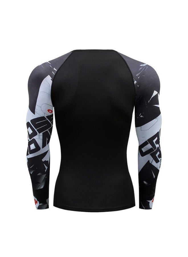 Workout Top Running T-Shirts Outdoor Hiking Mountaineering Weight Loss Fitness Sports Quick Drying Breathable Compression Shirt - Image 3