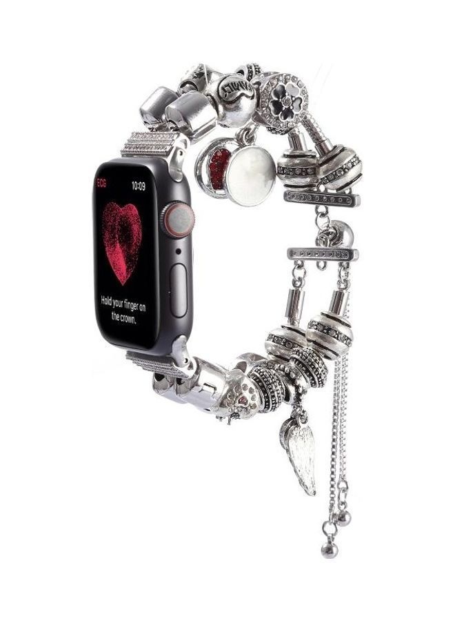 نيبمينينت سوار لساعة أبل 5 و4 مقاس 44 مم/3 و2 و1 42 مم فضي - Image 5