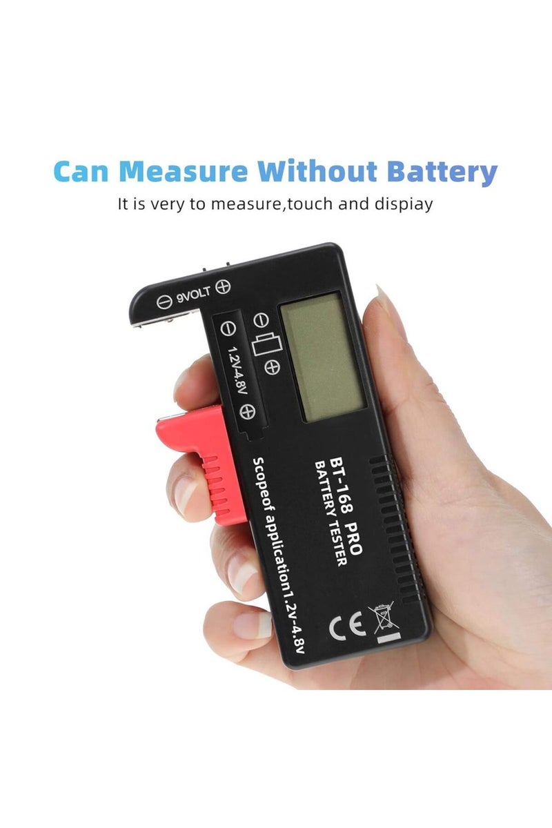 erorex BT-168 PRO Digital Lithium Battery Capacity Tester Checkered load analyzer Display Check AAA AA B... - Image 1