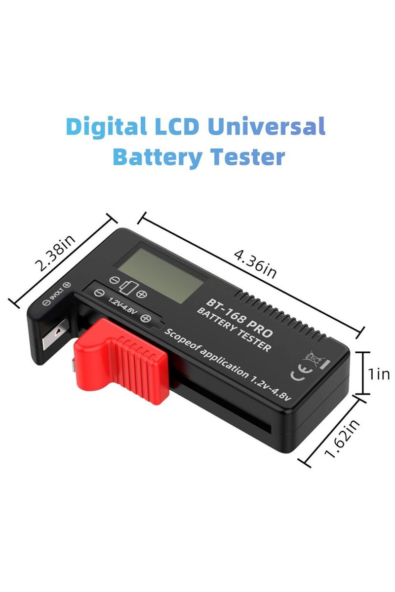 erorex BT-168 PRO Digital Lithium Battery Capacity Tester Checkered load analyzer Display Check AAA AA B... - Image 5