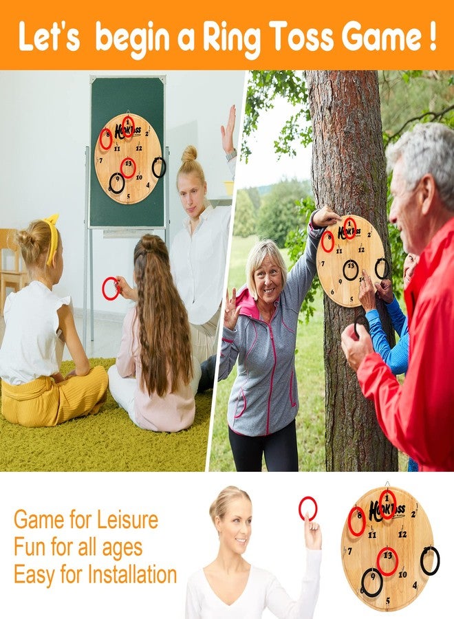 PlayZap Hook Game Ring Toss for Adults & Kids, Wooden Board Dart Wall Game, Outdoor Indoor Games for Family and Friends, Played at Dorm, Beach, Party, Camping and Yard - Image 3