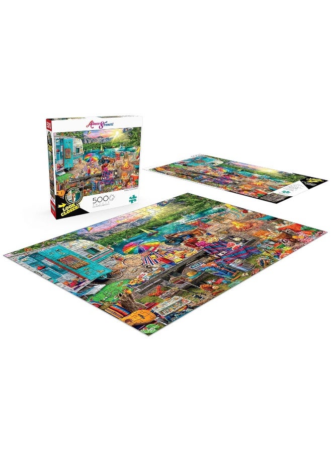 Buffalo Games - Aimee Stewart - Family Campsite - 500 Piece Jigsaw Puzzle with Hidden Images - Image 5