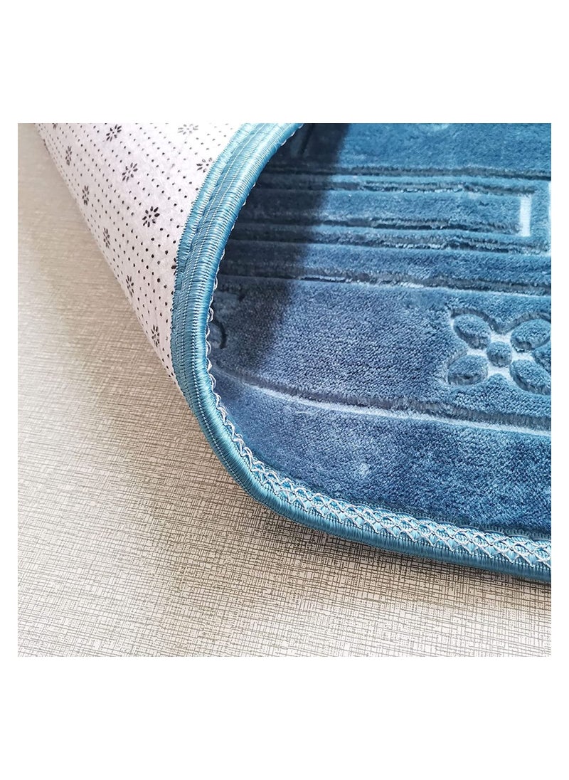 Generic - Unmovable Prayer Mat Larg Size 80 X 120 CM BLUE - Image 1