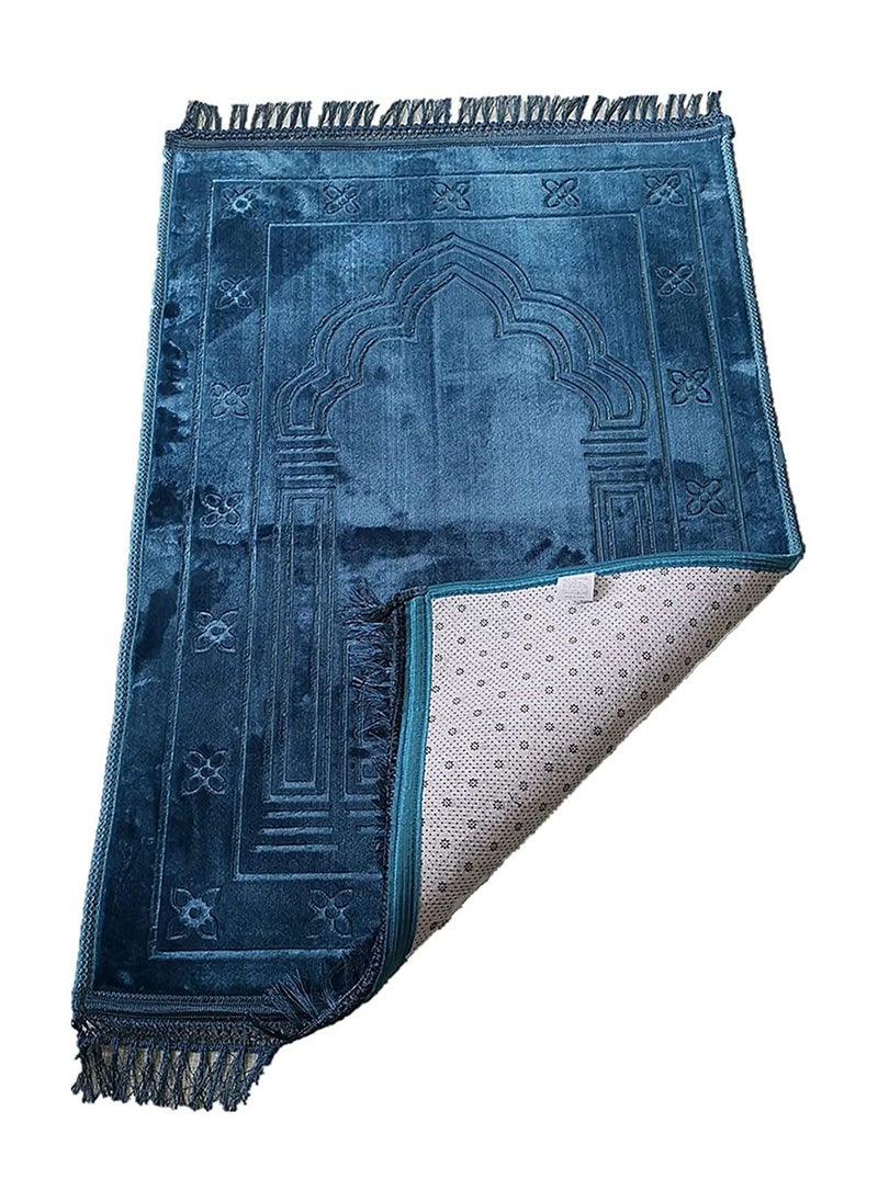 Generic - Unmovable Prayer Mat Larg Size 80 X 120 CM BLUE - Image 1