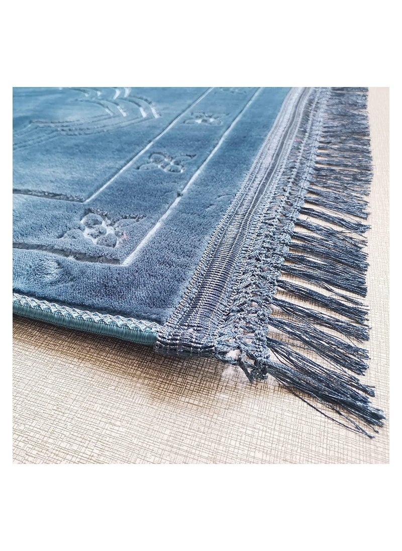 Generic - Unmovable Prayer Mat Larg Size 80 X 120 CM BLUE - Image 1