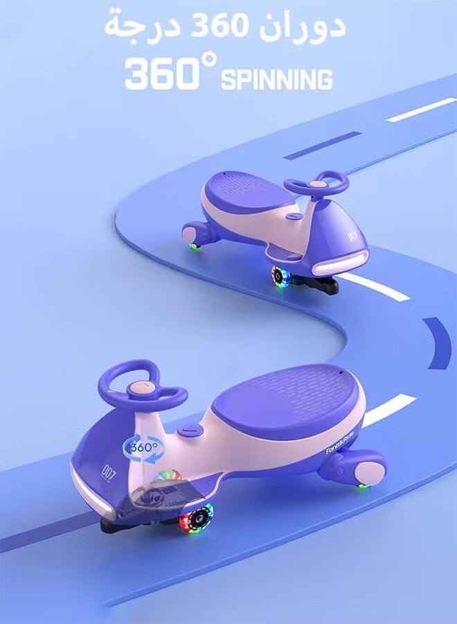 Riolio 2-in-1 Electric Wiggle Car | Elegant Design · Smart Bluetooth Music · Comprehensive Safety Protection – Perfect Ramadan Gift for Kids  - Image 2