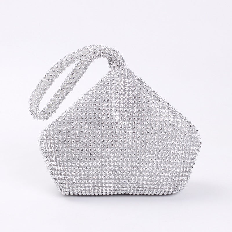 Rhinestone Clutch Fashion Portable Cosmetic Bag Mine Bag Women'S Style Evening Bag Handbag - Image 3