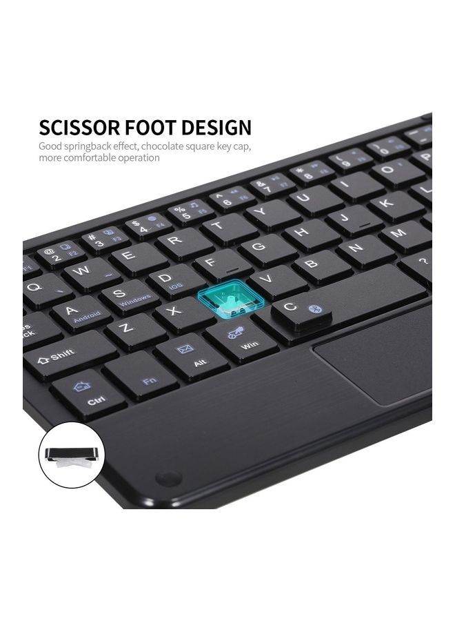 NIBEMINENT Ultra Slim Wireless Bluetooth 3.0 Keyboard Black  - Image 3