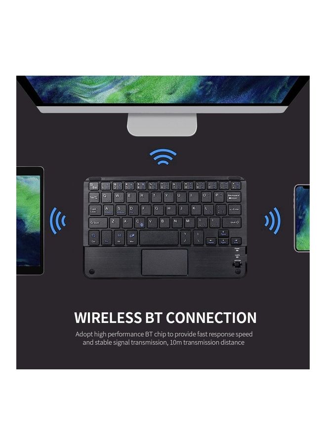 NIBEMINENT Ultra Slim Wireless Bluetooth 3.0 Keyboard Black  - Image 2