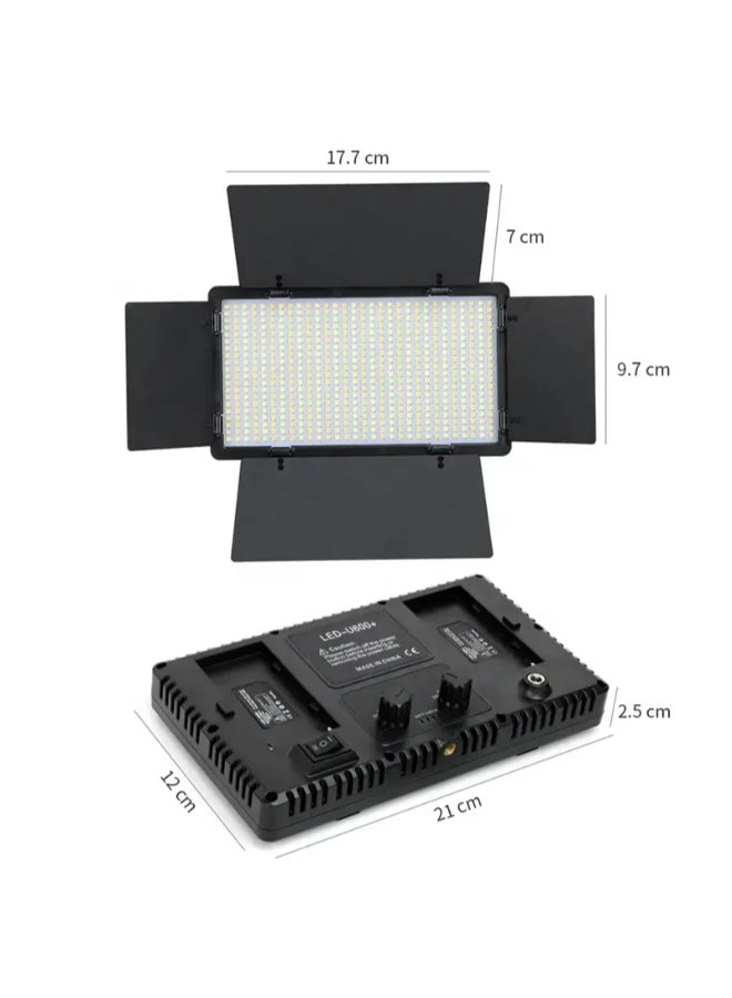 DUSALA Led panel lights, Professional Photo & Video Led Light Kit Pro LED 800 with Dual Supply Mode, Adjustable Brightness & Color 3200-6500k Led Light Panel - Image 2