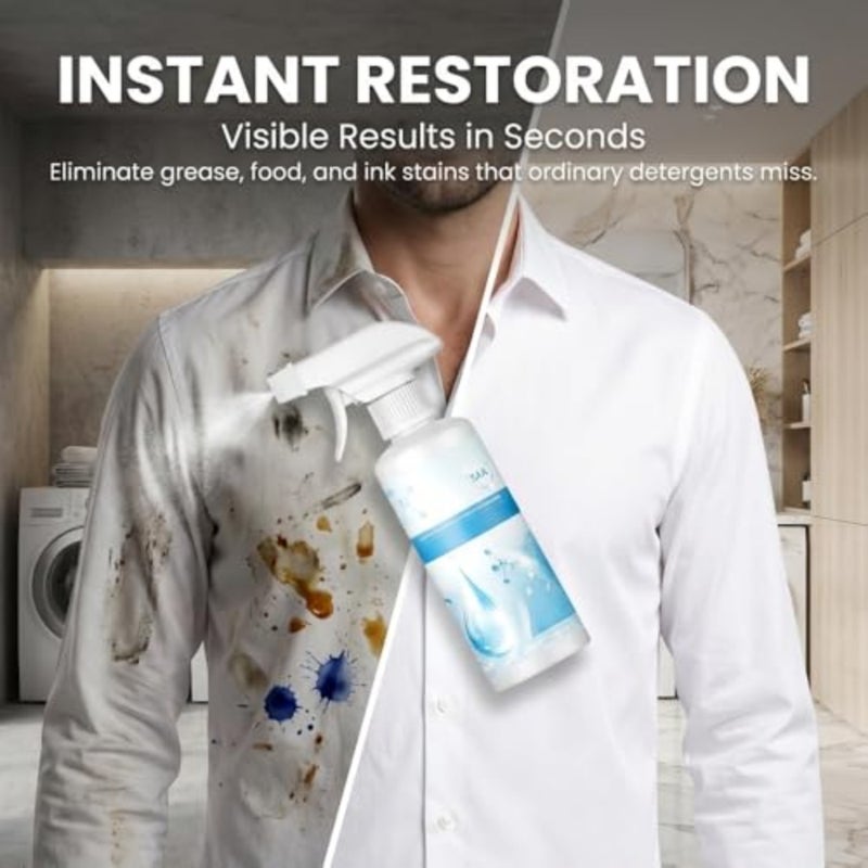 2026 Upgrade Clothing Emulsifier Stain Remover - Non-Ionic Fabric Cloth Cleaner for Oil and Grease Stains - Stain Remover Spray For Clothes Laundry 1 - Image 4