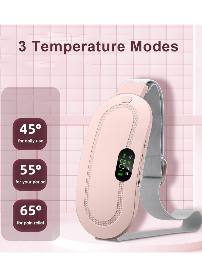 LIMOS Smart Warm Palace Belt - Menstrual Heat Pad - 3 Heat Levels - 4 Massage Modes - Fast Heat Belly Wrap - Back or Belly Pain Relief  - Image 4