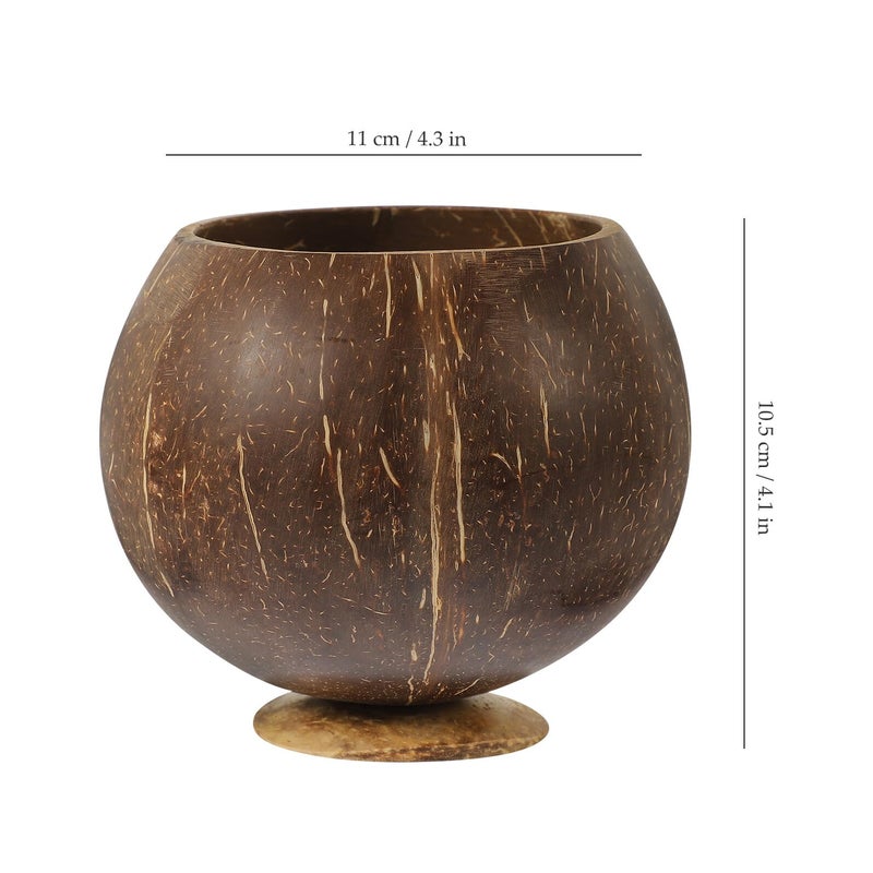 Natural Coconut Shell Bowl Eco Friendly Dessert Cup for Party Hotel Beverage Container - Image 3