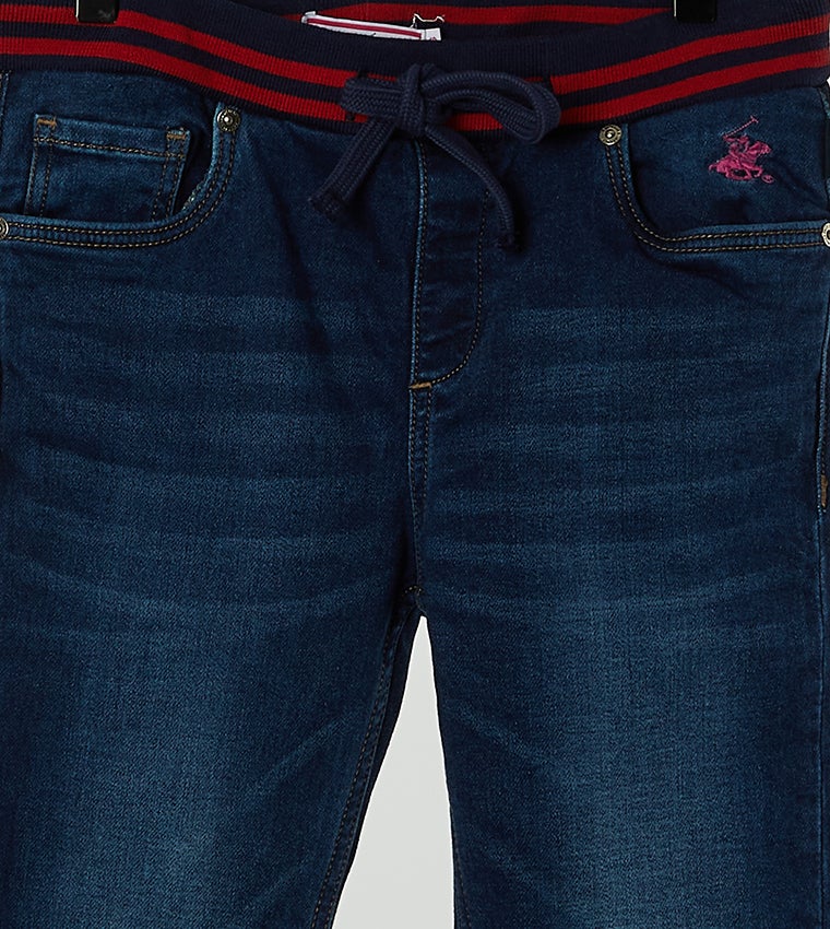 BEVERLY HILLS POLO CLUB Girls Regular Fit Denims - Image 3