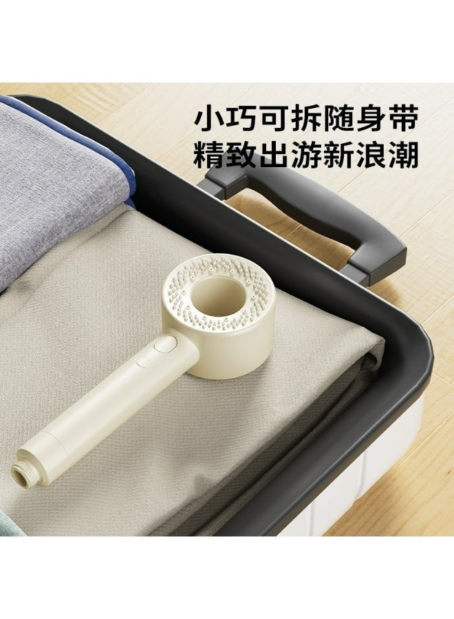 Jomoo Cream White Handheld Filter Shower Head, 3 Modes High Pressure Showerhead with PP Cotton Filter, Portable and Easy Clean for Bathroom or Travel, Durable ABS Material, G1/2 Connection - Image 5