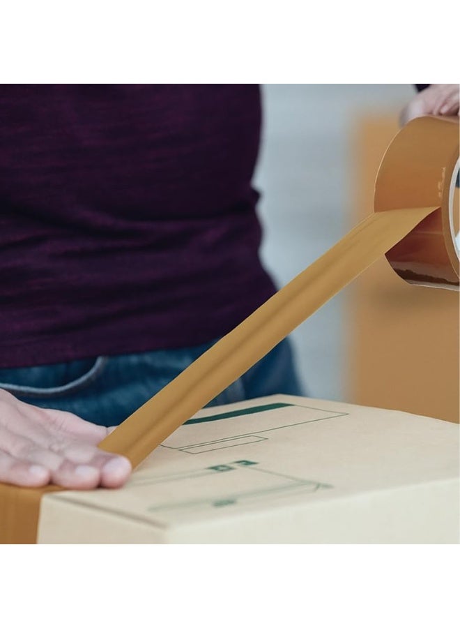 Mazko 2" x 100 Yards Brown Packing Tape – Heavy Duty Strong BOPP Packaging Tape for Moving Boxes, Shipping Cartons & Parcels - Image 2