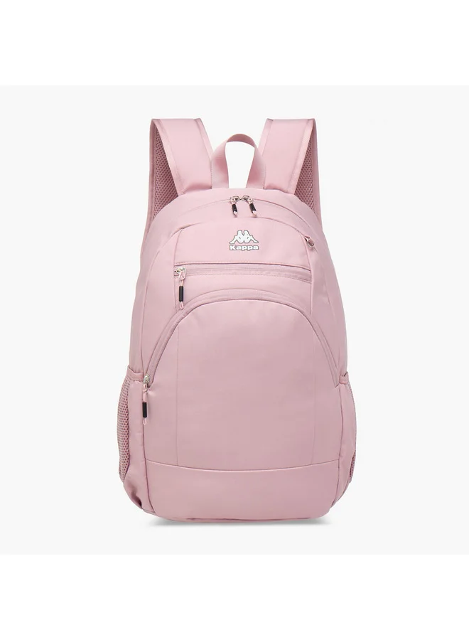 كابا Girls Logo Print Backpack with Adjustable Straps and Detachable Pencil Pouch - 20x30x46 cm