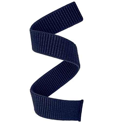 Abanen Hook and Loop Quick Dry Watch Band for Fenix 8 / epix Pro/Fenix 7/6/5 (47mm), 22mm Woven Nylon Ultralight Sport Wristband Strap for Garmin Instinct 2, Instinct 3 45mm (Dark Blue) - Image 1