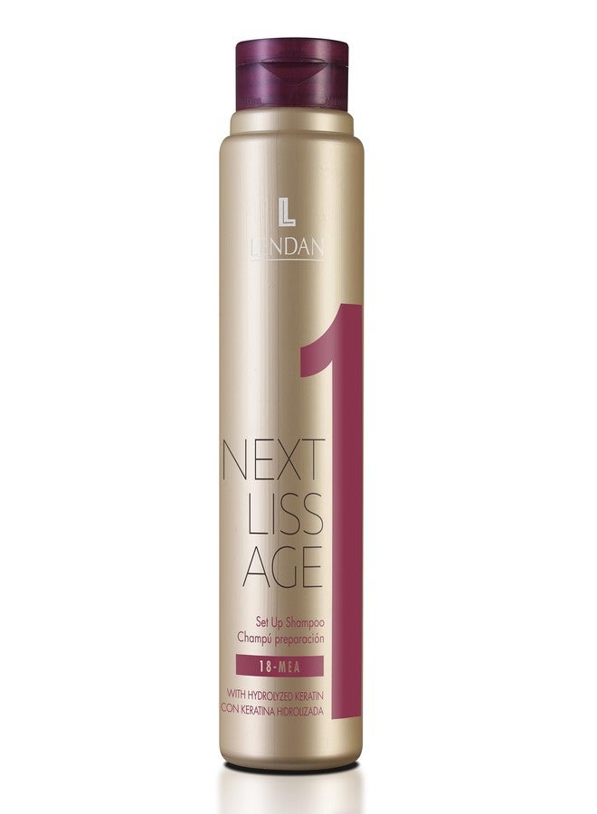 Lendan - Sulfate and Paraben-Free Shampoo - Next Liss Age 1-300 ml - Step 1 Maintenance Pack - Pre-Straightening Process Shampoo - with Hydrolyzed Keratin - Image 1