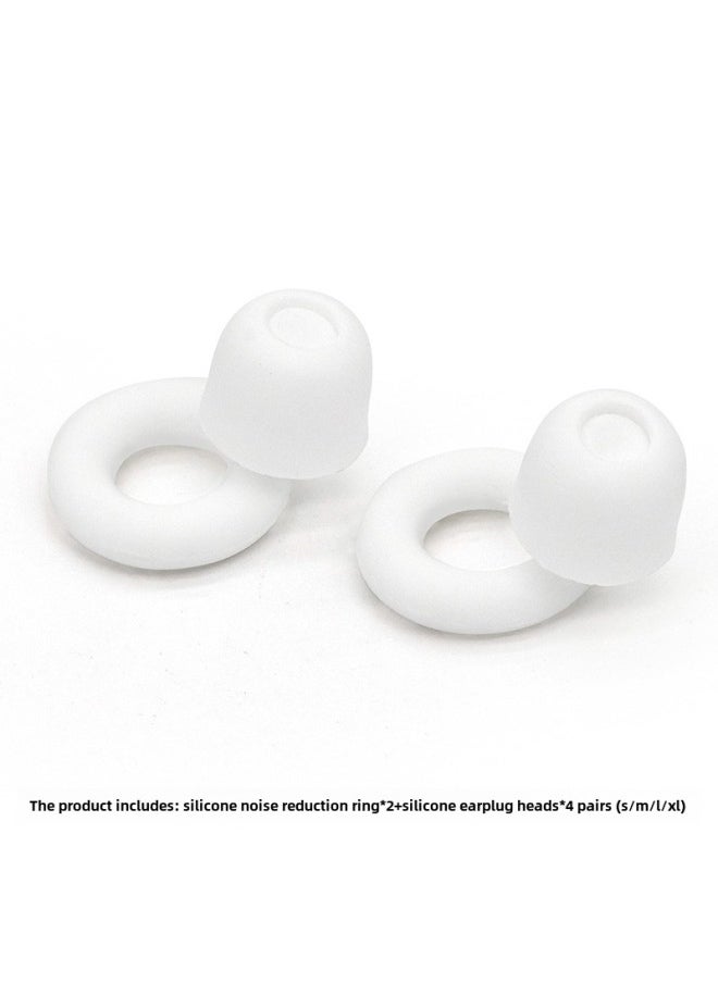 Generic - Noise Reduction Earplugs Sleep Noise Reduction Earplugs Anti-noise Silicone Earplugs Sound Insulation Earplugs Sleep Earplugs Ear Caps-Color:Black With Four-ear Hat (macaron Sealing Bag + Storage Box) - Image 1
