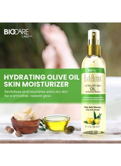Biocare Biocare Skin Renewal Olive Oil Moisturizer for Extra Dry Skin - Nourishing Body Oil with Shea Butter & Vitamin E, Soothes & Hydrates 6.1 oz  - Image 2