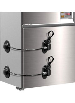 Y&D 2-Piece Refrigerator Door Lock Black  - Image 1