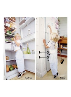 Y&D 2-Piece Refrigerator Door Lock Black  - Image 3