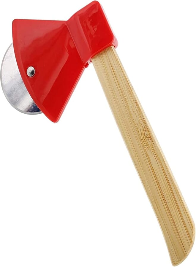 Fresh Axe Pizza Cutter Pizza Cutter with Bamboo Handle Pizza Cutter