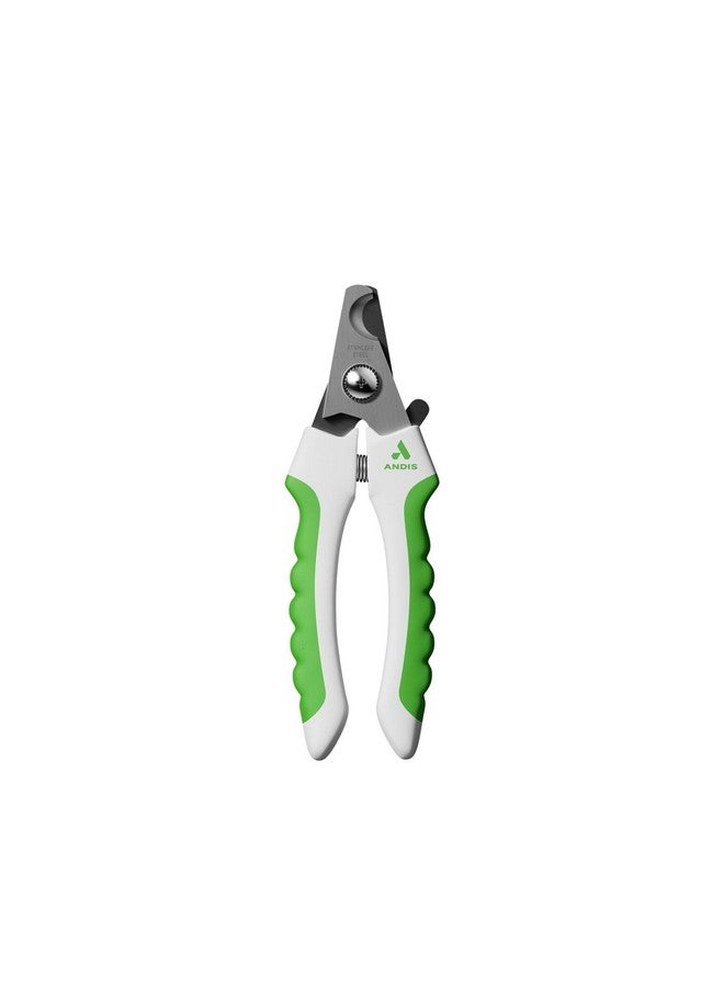 Andis 68575 Animal Nail Cutter for Small Breeds - Stainless Steel Blades with Sharp Efficiency - Designed for Repeated Use & Recommended by Pet Trainers - Medium Size & White/Green - Image 1