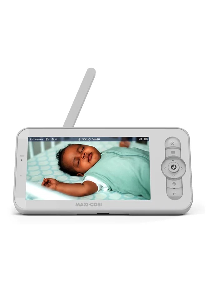 ماكسي كوزي See Baby Monitor Pro With Cryassist Ai Cry Translation, Ptz Technology, 2K Hd Camera, Wireless - White
