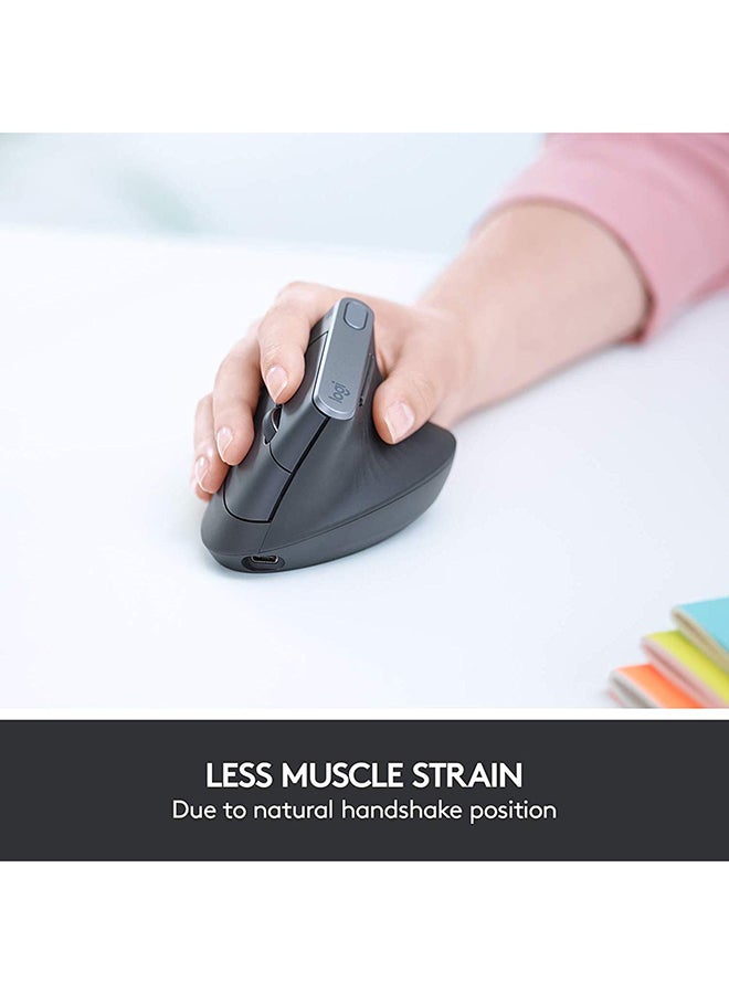 Logitech MX Vertical Bluetooth Optical Mouse Grey - Image 3