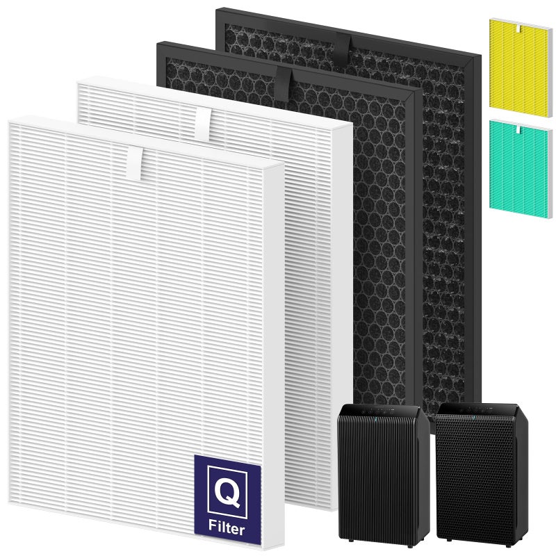 FMDZFL Filter Q 1712012300 Replacement Filter for Winix 5510 5520 5530 Air Purifier Combo Pack Includes 2 HighEfficiency Main Filters 2 Activated Carbon Filters - Image 2