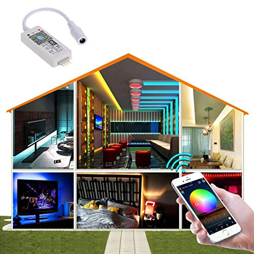 Goldwin Smart RGB 4 Pin LED lights Strip Controller WiFi Bluetooth Combine light Control box Compatible with alexa google home siri (3) - Image 4