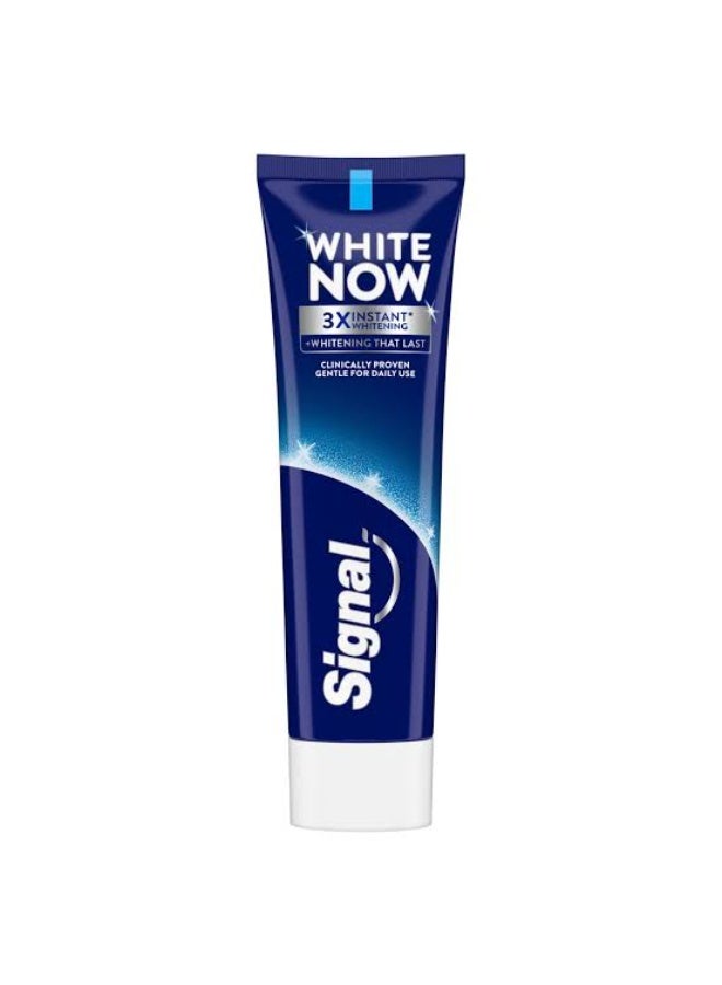 Signal White Now 3X Instant Whitening Toothpaste – Long Lasting Freshness & Triple Power Stain Removal - Image 2