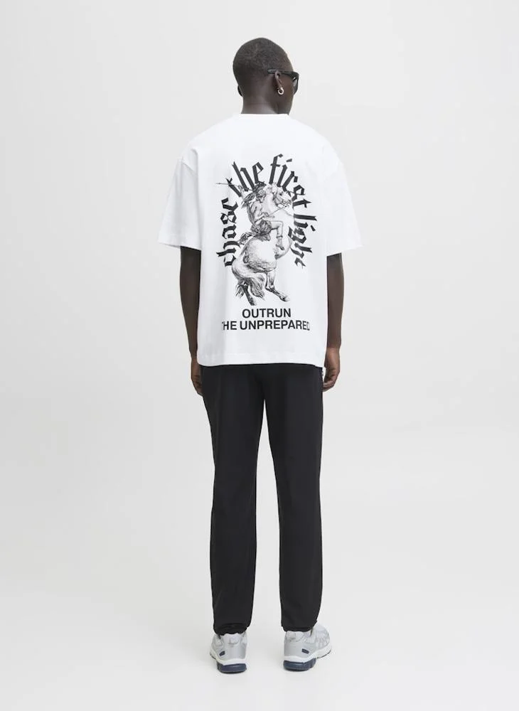 جاك اند جونز Graphic Crew Neck T-Shirt