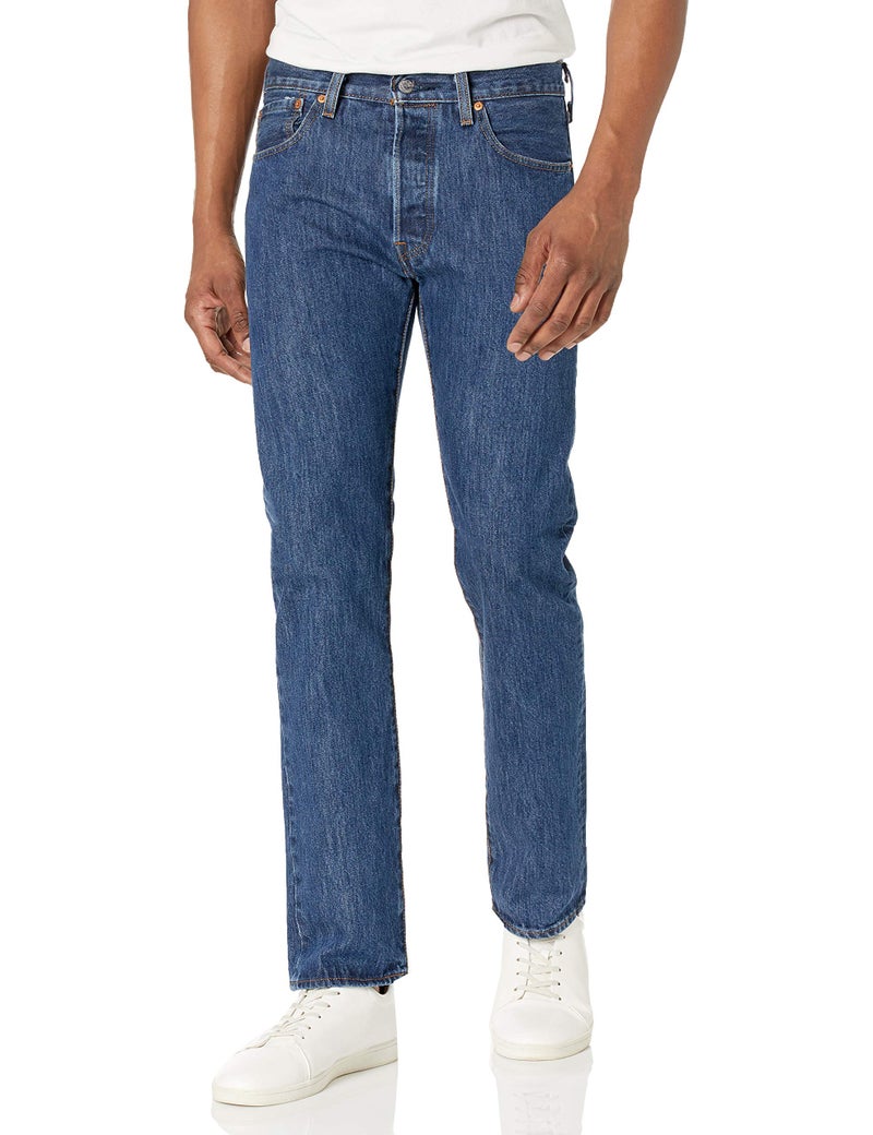 Levi's Men's 501 Original Fit Jeans (Also Available in Big & Tall), Dark Stonewash, 32W x 30L - Image 1