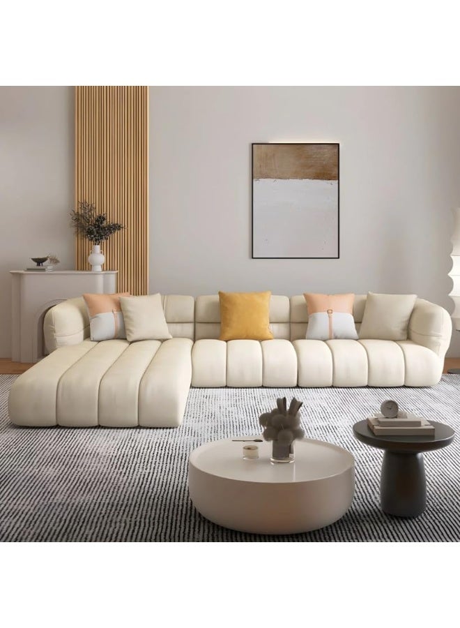 Comfynest Comfynest L-Shape Sectional Sofa with Chair and Ottoman – Stylish, Versatile & Comfortable (Right Chaise)  - Image 3