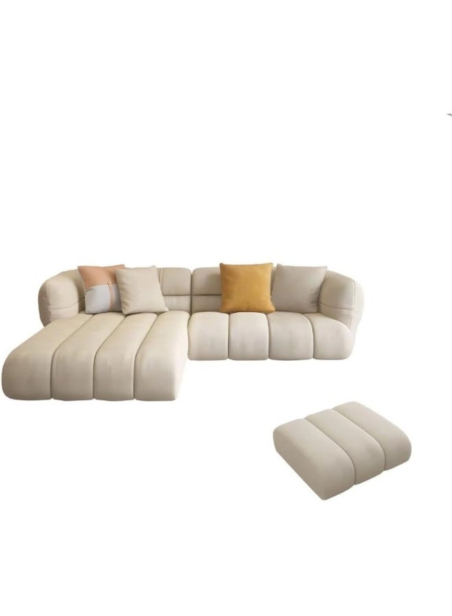 Comfynest Comfynest L-Shape Sectional Sofa with Chair and Ottoman – Stylish, Versatile & Comfortable (Right Chaise)  - Image 5
