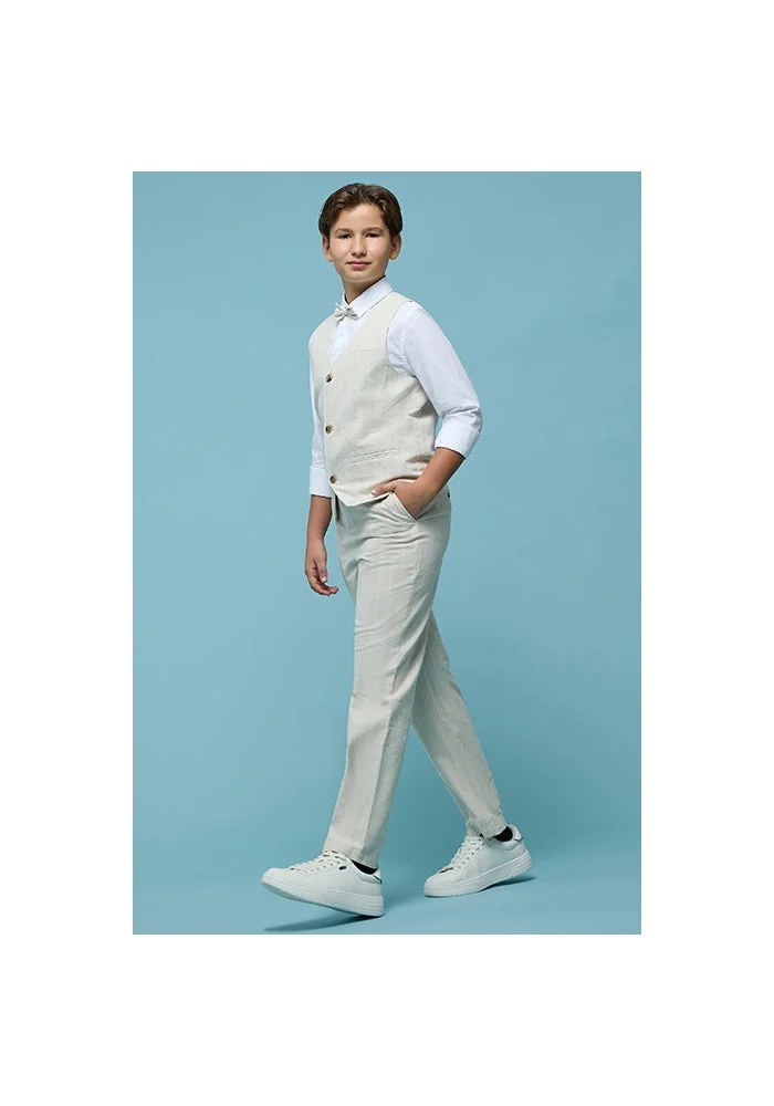 أر أند بي Solid Trousers with Button Closure