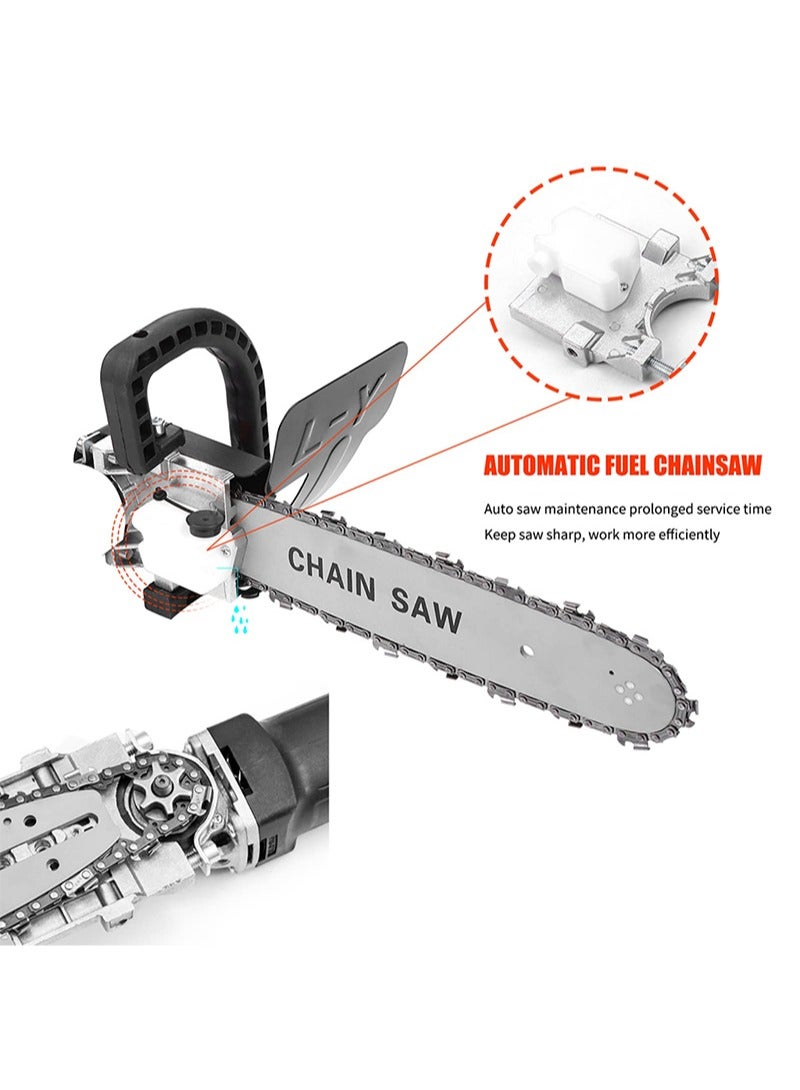 Aikanbo Chainsaw Attachment for Angle Grinder，12" Electric Chain Saw Converter Accessories，Electric Chainsaw Stand Adaptor Bracket Changed Grinder Chain Saw for Wood Cutting Applicable Angle Grinder - Image 4
