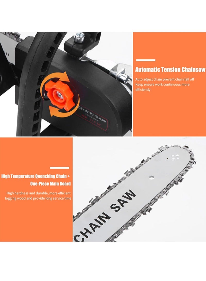 Aikanbo Chainsaw Attachment for Angle Grinder，12" Electric Chain Saw Converter Accessories，Electric Chainsaw Stand Adaptor Bracket Changed Grinder Chain Saw for Wood Cutting Applicable Angle Grinder - Image 5